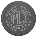 4" Round Slate Coaster – Custom Laser Engraved by 1a7704-f3.myshopify.com – Coaster