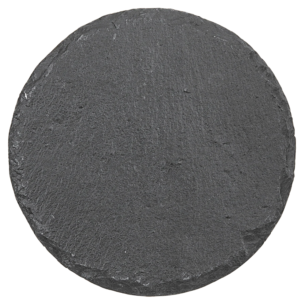 4" Round Slate Coaster – Custom Laser Engraved by 1a7704-f3.myshopify.com – Coaster