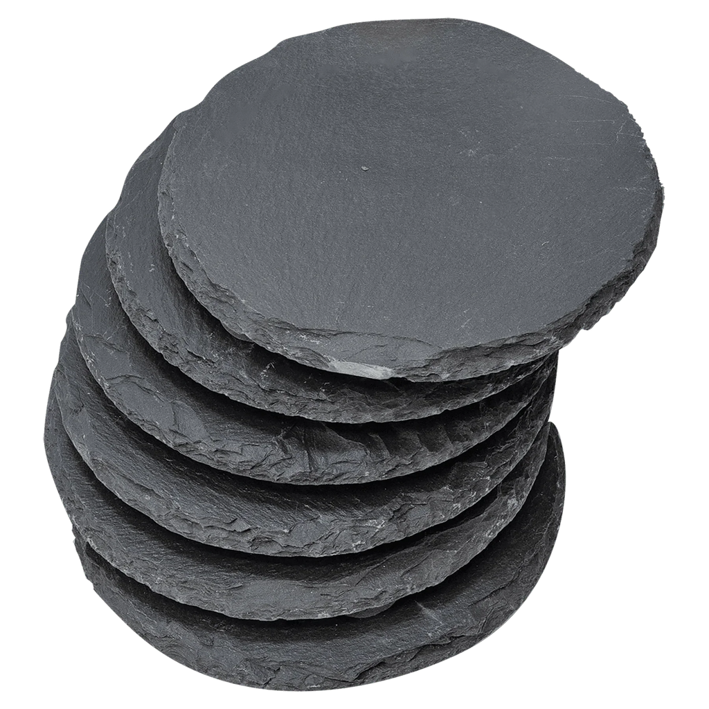 4" Round Slate Coaster – Custom Laser Engraved by 1a7704-f3.myshopify.com – Coaster