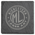 4" x 4" Square Slate Coaster – Custom Laser Engraved by 1a7704-f3.myshopify.com – Coaster