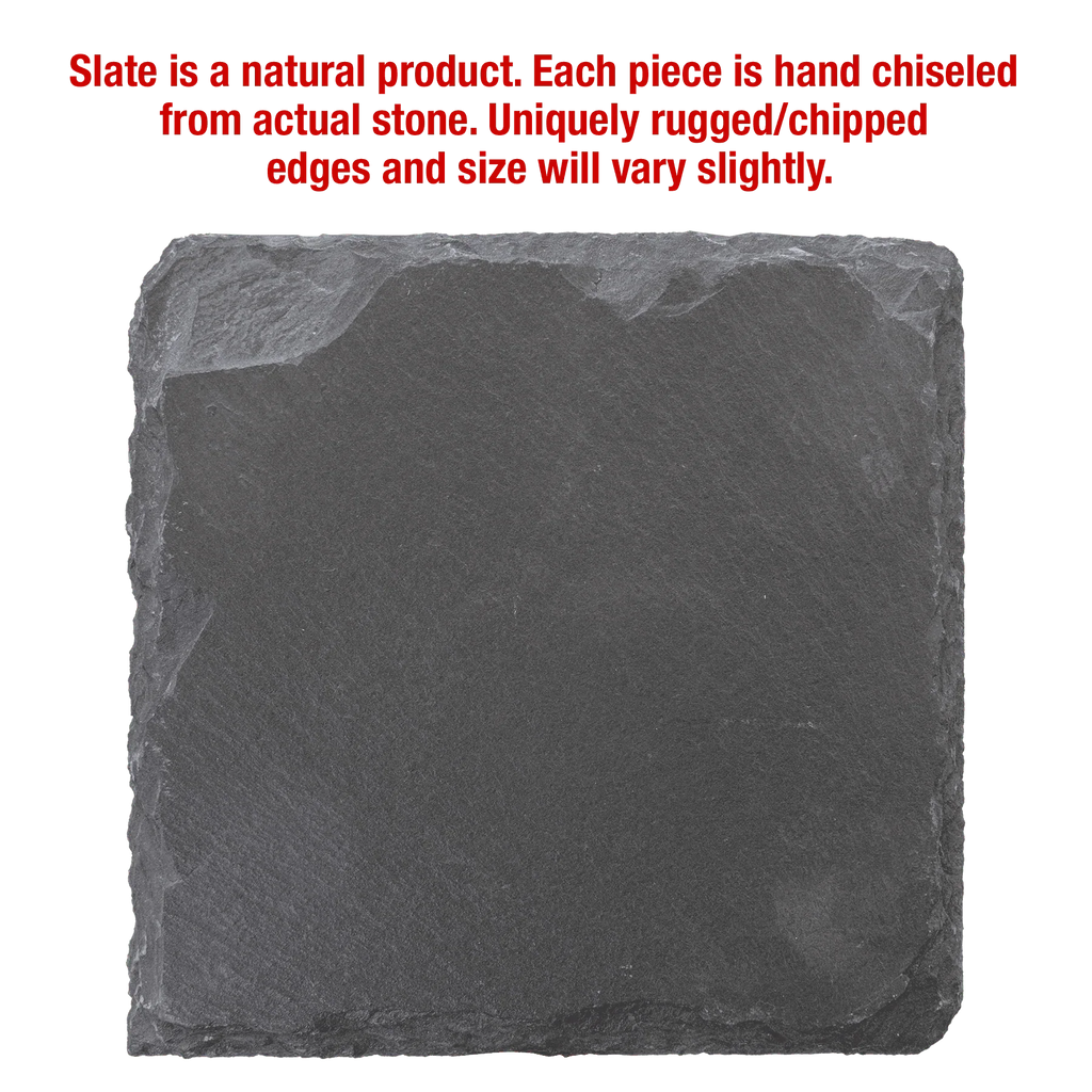 4" x 4" Square Slate Coaster – Custom Laser Engraved by 1a7704-f3.myshopify.com – Coaster