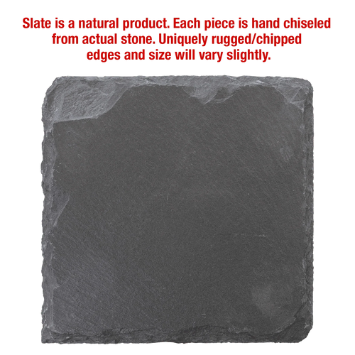 4" x 4" Square Slate Coaster – Custom Laser Engraved by 1a7704-f3.myshopify.com – Coaster