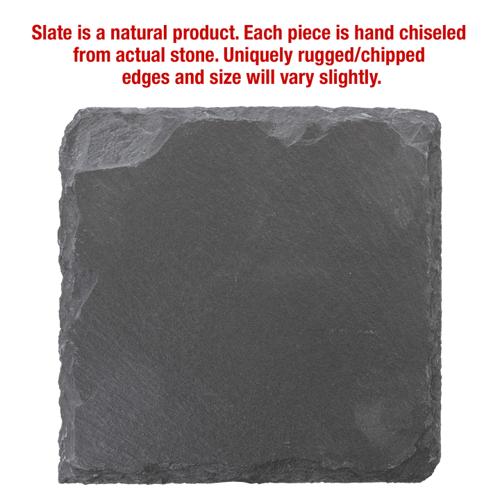 4" x 4" Square Slate Coaster – Custom Laser Engraved by 1a7704-f3.myshopify.com – Coaster
