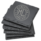 4" x 4" Square Slate Coaster – Custom Laser Engraved by 1a7704-f3.myshopify.com – Coaster