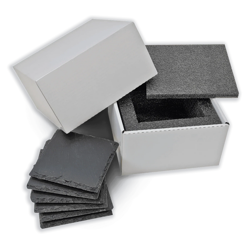 4" x 4" Square Slate Coaster – Custom Laser Engraved by 1a7704-f3.myshopify.com – Coaster