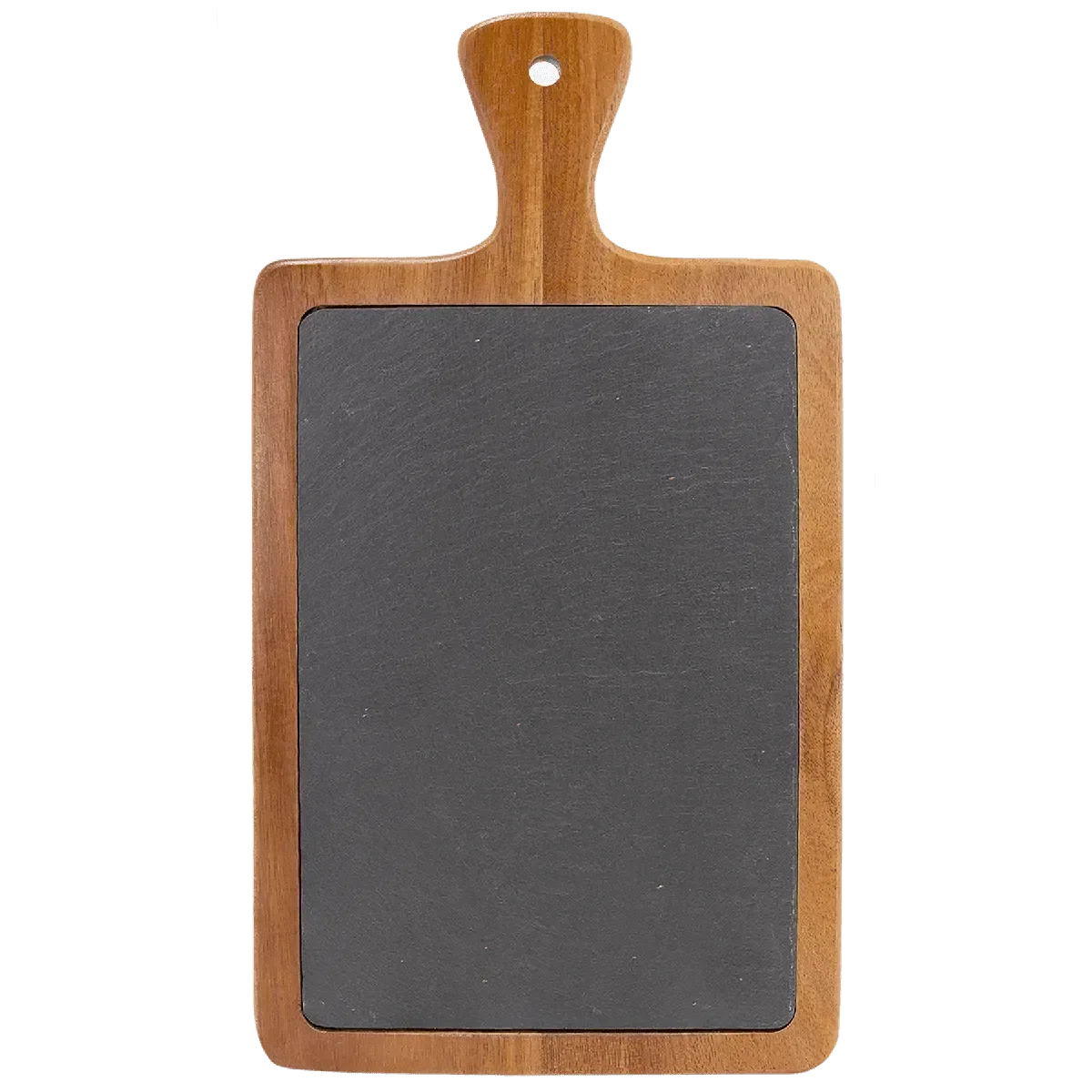 Custom Engraved Acacia Wood & Slate Cutting Board with Handle – Two Size Options by 1a7704-f3.myshopify.com – Cutting Board