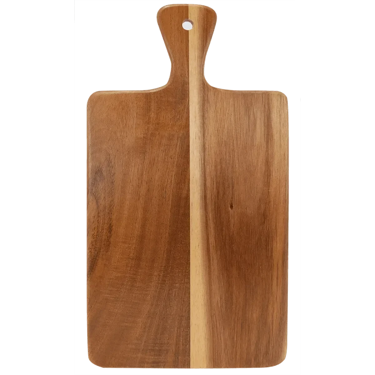 Custom Engraved Acacia Wood & Slate Cutting Board with Handle – Two Size Options
