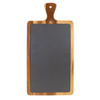 Custom Engraved Acacia Wood & Slate Cutting Board with Handle – Two Size Options by 1a7704-f3.myshopify.com – Cutting Board