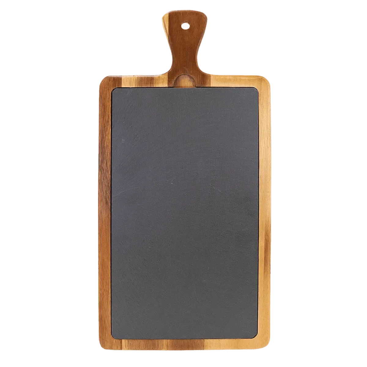 Custom Engraved Acacia Wood & Slate Cutting Board with Handle – Two Size Options by 1a7704-f3.myshopify.com – Cutting Board