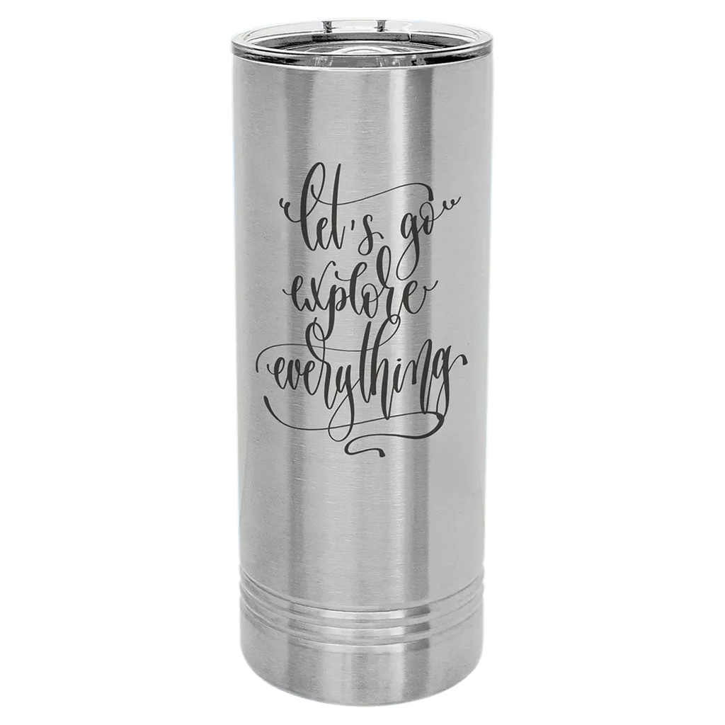 Personalized 22 oz. Polar Camel Skinny Tumbler with Slider Lid by 1a7704-f3.myshopify.com – 